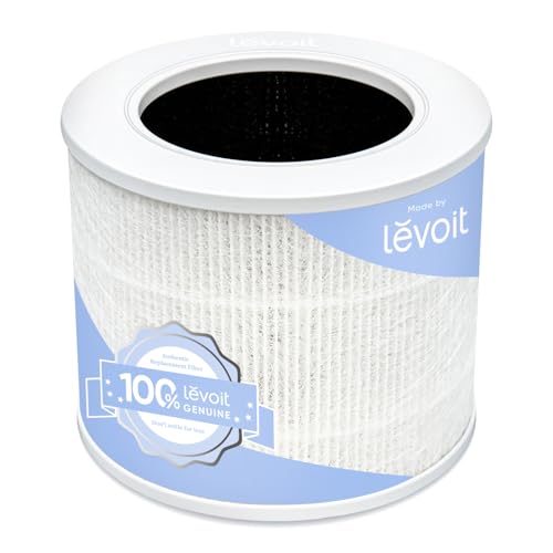 LEVOIT Core Mini-P Replacement Filter, Genuine Core Mini-RF Air Purifier Filters, Supports HEPA Sleep Mode, High-Efficiency Activated Carbon for Removal of Smoke, Odor, Allergens, Pollen, 1 Pack,White