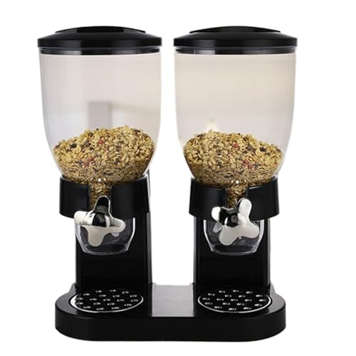 Dispensador de arroz, dispensador de almacenamiento de cereales | Contenedor de almacenamiento transparente hermético para preparación de comidas Artículos secos Despensa Cereales Arroz Dulces Comida