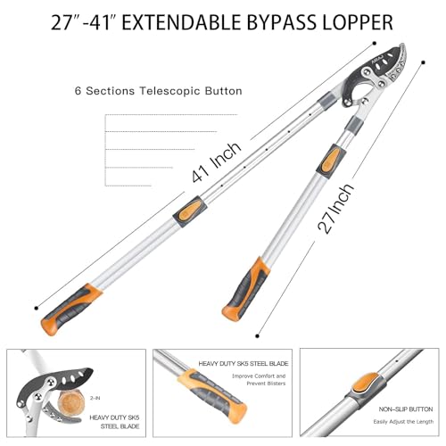 AIRAJ Telescoping Anvil Loppers