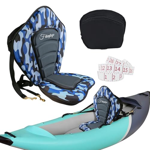 FRLZYLZP Thickened Kayak Seats - Premium Shockproof Seats with Back Support for Kayaking, Canoeing, Fishing, Paddle Boarding - Comfort, Versatility and Extra Storage