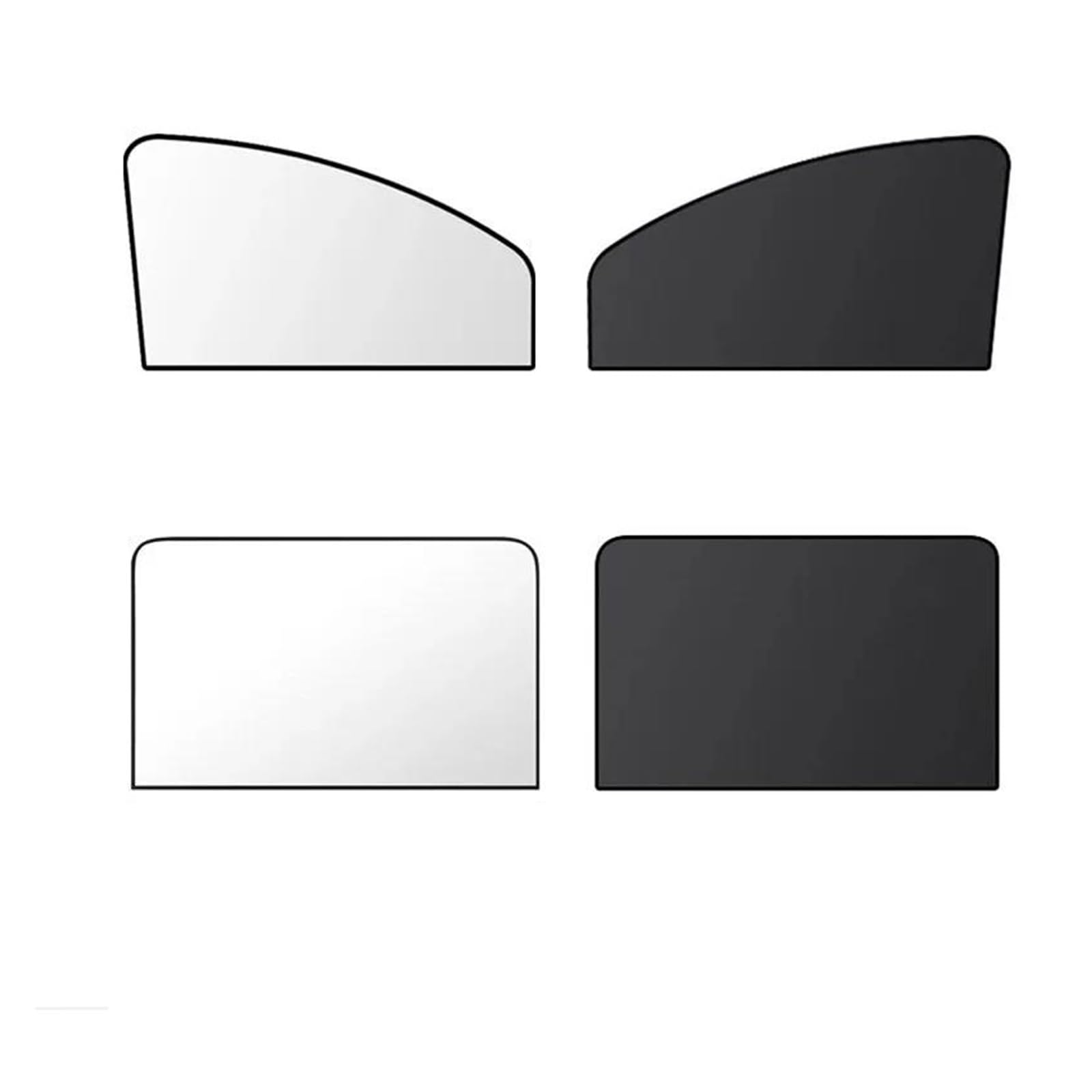 Vorne Hinten Windschutzscheibe Fenster Schild Bildschirm Sonnenblende Camping Sonnenschutz Seite Fenster Sonnenschutz Schutz Privatsphäre Auto Sonnenschutz Seitenscheibe(4Pcs)