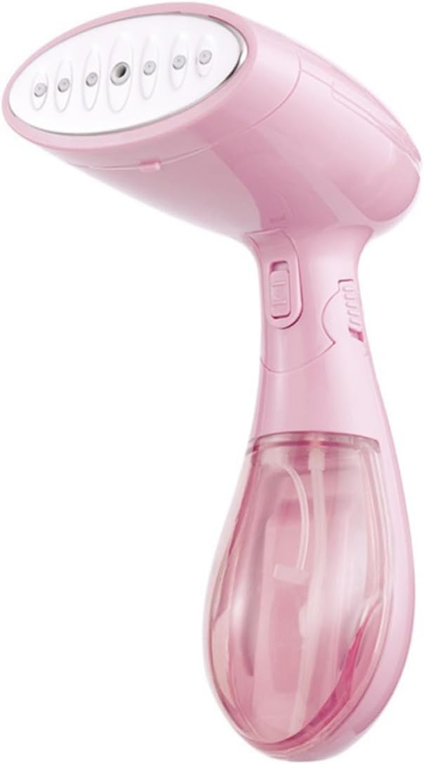 110v Portable Handheld Garment Steamer for Travel Compact Design Detachable Water Tank Efficient Wrinkle Remover for Plug Pink