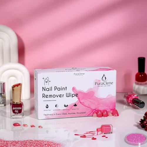 Image of Nail Paint Remover Wipes - 50 Soft Wipe's-( Pack of 1 ) | Acetone-Free, Alcohol-Free | Instant Nail Polish Removal Wipes | Infused with Vitamin E, Jojoba Oil & Almond Oil | Moisturizing & Nourishing | Travel-Friendly & Gentle on Nails