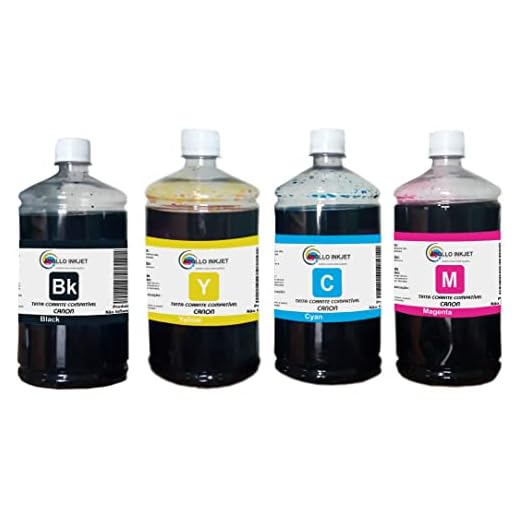 Kit 4 Litros Tinta APOLLO INKJET Compativel Com C. G1900 G3111 G3102 G3010 G3110