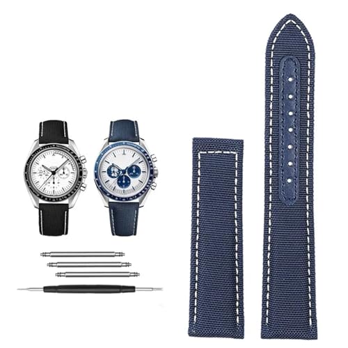 Bracelet de montre en nylon premium compatible Omega Speedmaster Slubby 310.32
