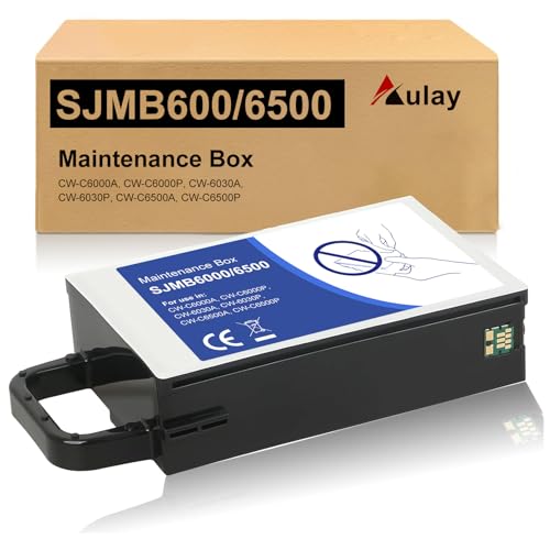 Aulay SJMB 6000 6500 Caixa de manutenção C33S021501 cartucho de resíduos compatível com impressora a jato de tinta ColorWorks CW-C6000A CW-C6000P CW-6030A CW-6030P CW-C6500A CW-C6500P