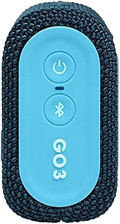 JBL Go 3 Portable Waterproof Wireless Bluetooth Speaker Bundle with Premium Carry Case (Blue Pink)