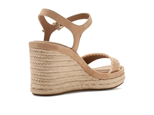 Cole Haan Cole Haan Women's Sandals - Cloudfeel Asbury Espadrille, Tuscan Sand Leather/Raffia, 8.5-B US
