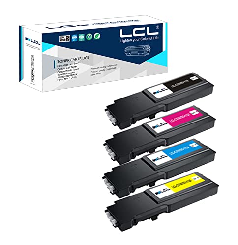 LCL Kompatybilna kaseta z tonerem C3760 C3765 C3760N C3760DN C3765DNF 593-11119 593-11120 593-11121 593-11122 (1 czarny 1 cyjan 1 magenta 1 żółty) zamiennik do Dell C3760dn C3760n C3760 C3765dnf