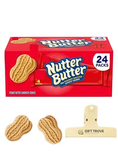 NutterButter Peanut Butter Sandwich Cookies, Lunch Snack, Holiday Treat, On