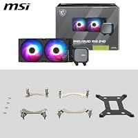 MSI MAG CORELIQUID A13 240 AIO CPU-Wasserskühler - Volle CPU-Abdeckung, verbessertes Wasserkanal-Design, CycloBlade 7, Split-Flow Radiator, Rifle-Lager – Ansicht 8