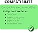 Etui für elektrische Zahnbürste - Kompatibel mit Philips Sonicare Series DailyClean/Essence Sensitive/ExpertClean - Schwarze Transporttasche mit doppeltem Reißverschluss und Riemen - Phonillico®
