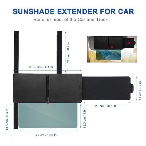Extension pare soleil anti éblouissement Hyundai Equus stop reflets route - 3