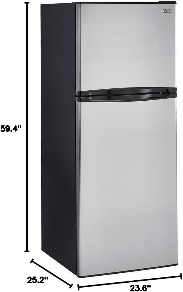 Haier HA10TG21SS 10 cu. ft. Top Mount Refrigerator, Stainless Steel
