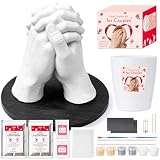 Noosuna Hand Casting Kit for Couples with Base & Paints, Practice Kit, Hand Mold Kit Couples Perfect for Anniversary, Birthday, Romantic Date Night DIY, Unique Gifts for Boyfriend and Girlfriend