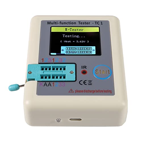 Melife Transistor Meter Lcr-Tc1 Multi-Function Tester 1.8" Full Color Display Transistor Meter Capacitor Resistor Transistor Lcr Esr Npn Pnp Mosfet. #TOP6