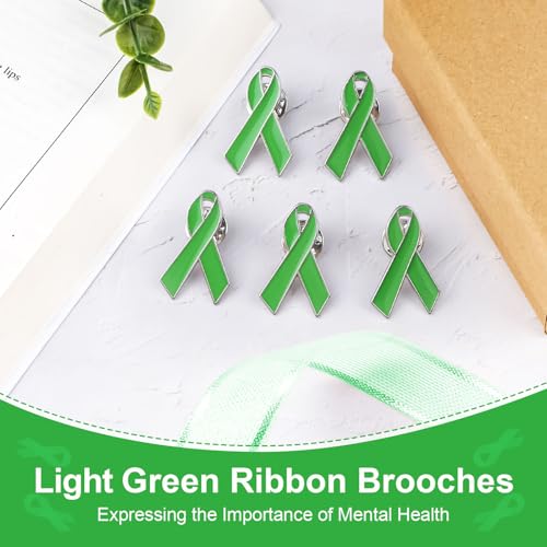 WANDIC Lime Green Ribbon Pin - Image 3