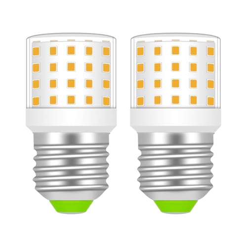TRIJZHOU 2 Pack E27 LED Light Bulbs 6W Equivalent to 60W Halogen Warm White 3000k 806 Lumen AC 100-256Volt Beam Angle Energy Saving Larger E27 Screw Bulb