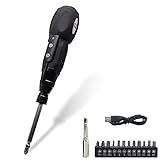 14 IN 1 Screwdriver-Electric Rechargeable with LED Worklight, Li-ion battery/USB Charging/ 2N.m Torque