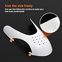 LUPINEZ Shoes Protection Guards for Sneakers Air Force 1 Pairs Shoe anti-wrinkle shoes Protection inside the shoes for support protection safety Guard (Blank & White) gallery image