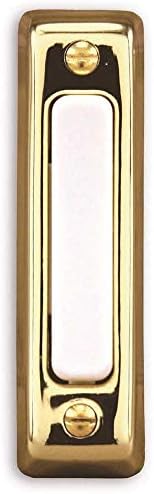 Hampton Bay HB-711-02 Wired Door Bell Push Button, Polished Brass