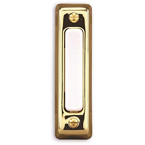 Hampton Bay Hb-711-02 Wired Door Bell Push Button, Polished Brass #TOP2