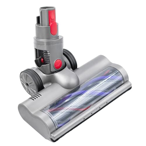 FFYan Elektrische motorisierte Turbobürste kompatibel für Dyson V7 V8 V10 V11 Staubsaugerzubehör Düse für Teppiche und harte Böden