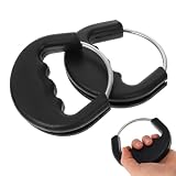 UtySty 2 Pack Heavy Duty Dog Leash Handle with Rubber Grips Duty Dog Chains Handle Lead Grab Tab for Dogs Tie Out Cable Stainless Steel Tie-Out Chain Large Dogs Training Collar Runner Leash Lead