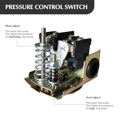 image for sdanbom Water Pressure Switch 40-60psi Well Pump Pressure Switch Elect