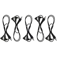 5 Pack of 2 Way Split Effects Pedal DC Power Cables for CIOKS Power Supplies