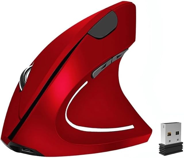 Ergonomic Mouse Vertical Wireless Mouse 2 4G Rechargeable Optical Vertical Mouse High Precision Optical Mouse Adjustable800 1200 1600