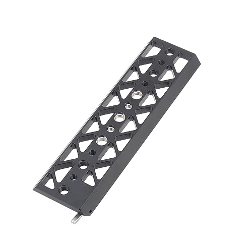 FOTGA 8" Dovetail Bridge Plate Bottom Tripod Baseplate Lightweight Base Plate Mount for Tilta Standard Camera Cage
