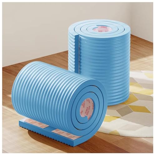 Protections d'angle autocollantes bleues en PVC 3D pour réparer un mur abîmé sans travaux