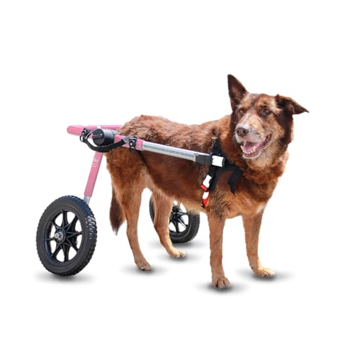 Walkin' Wheels Large Dog Wheelchair for back legs (17-19 in) Pink
