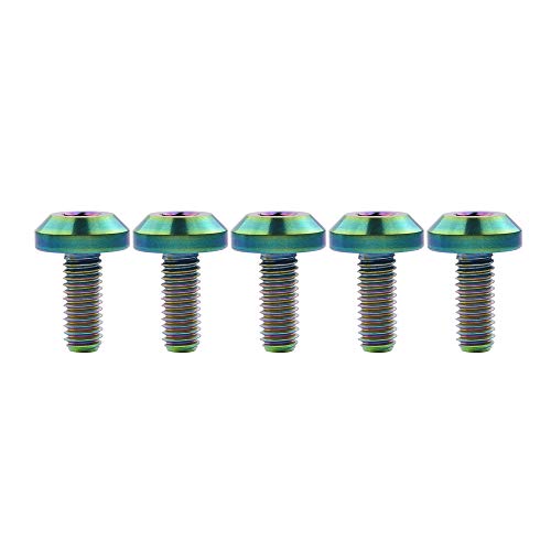 Image of Wanyifa Titanium M6 Bolt Hex Head Screw (M6x15mm, Ranibow)