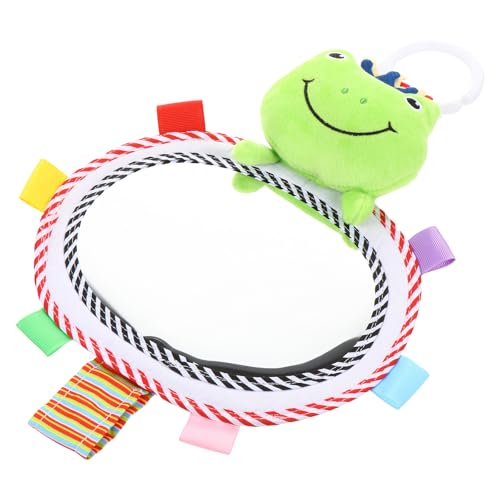 NOLITOY Espejo de Seguridad Infantil para Coche Espejo Retrovisor para Bebés con Diseño de Rana Material Plástico Duradero Instalación Sencilla Accesorio Adecuado para Desarrollo y