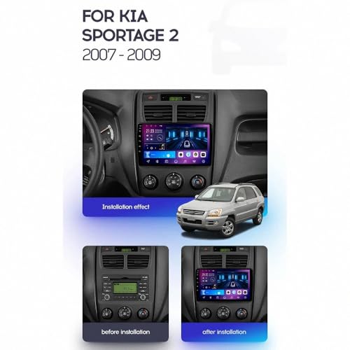 Navegador GPS radio de coche con manos libres Bluetooth y pantalla táctil de 64G 2