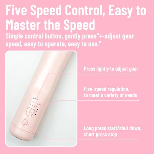 Electric Felting Machine Needles,Needle Felting Machine for Quick Felting,with 1-5 Needles and Speed Control,Automatic Tools for DIY Dry Wool Craft Needlework Equipment (Pink)