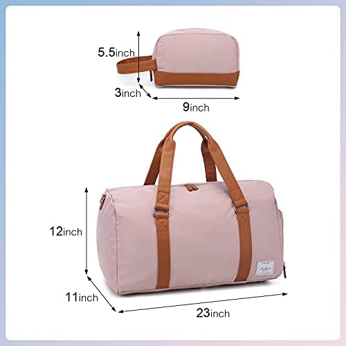 Travel Duffel Bag for Women Lightweight Weekender Bag Shoes Compartment Water Resistant Carry on Bag Men Large Overnight Bag with Toiletry Bag 2 Travel Duffel Bag for Women Lightweight Weekender Bag Shoes Compartment Water Resistant Carry on Bag Men Large Overnight Bag with Toiletry Bag