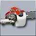 Einhell 4501280 Multi Herramienta GC-HC 9024 T Potencia 900 w, Rojo