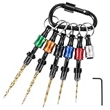 FACAINCXS 12PCS Countersink Drill Bit Set with Bit Holder, #4#6#8#10#12 Tapered Drill Bit for Woodworking, M...