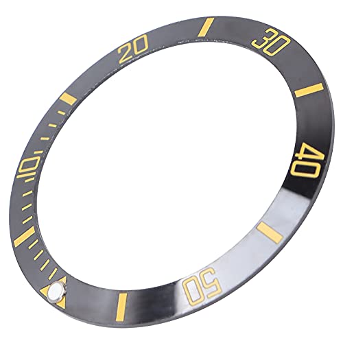 Image of Ceramic Watch Bezel Insert Ring Black Gold