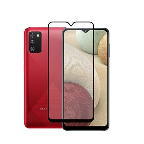 Image of Screen Protector for Samsung Galaxy A02s | M02s (Black) Tempered Glass Edge-to-Edge 6D Screen Guard With Installation Kit