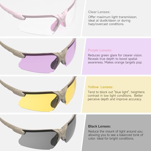 Image of xaegistac Shooting Glasses with Case-Safety Glasses Anti Fog