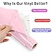 iImagine Vinyl 12'' x 42Ft Glossy Pink Permanent Vinyl Roll - Permanent Adhesive Vinyl Roll for Silhouette, Cameo Cutters, Signs, Craft Die Cutters, Home Decor,