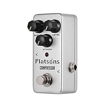 Compressor pedal with fully analog circuit and a broader adjustable range. SUSTAIN-adjust the compression radio, ATTACK-set the attack time of compression effect, LEVEL-control the level of the signal. True bypass footswitch for switching between com...