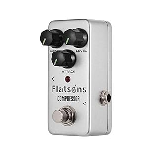 Compressor pedal with fully analog circuit and a broader adjustable range. SUSTAIN-adjust the compression radio, ATTACK-set the attack time of compression effect, LEVEL-control the level of the signal. True bypass footswitch for switching between com...