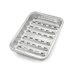 Chef Aid Aluminium-Grillschalen – 10 Stück Einweg-Grillpfannen für Fleisch und Gemüse, hitzebeständig und ideal für Barbecue