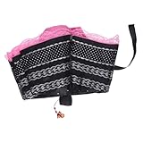 Baluue Faltbarer Spitzen-sonnenschirm für Damen Uv-schutz Winddicht Kompakt für Reisen...