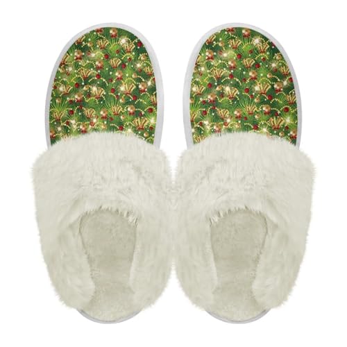 Winter Christmas Spa Slippers House Slippers Memory Foam Slippers Indoor Outdoor Home Shoes L for Men Woman2